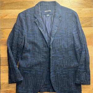 John Varvatos SLIM FIT CONVERTIBLE NOTCH LAPEL HOOK & BAR FRONT CLOSURE 54USA 44